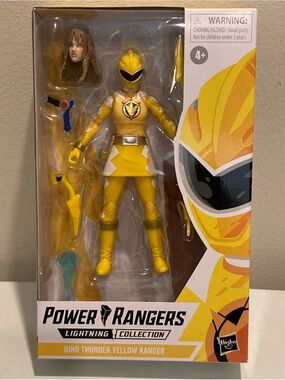 NEW Hasbro Yellow Power Rangers Lightning Collection Dino Thunder Action Figure